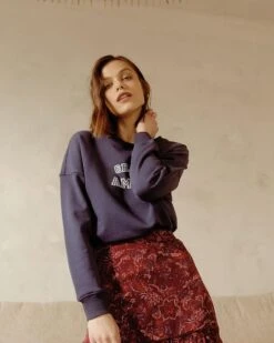 Sweat Shirt Dimitri Marine | Pulls & Cardigans Grace & Mila Femme -Vêtements Femme Soldes sweat shirt dimitri marine pulls cardigans grace mila femme 2