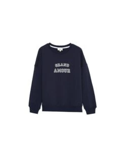 Sweat Shirt Dimitri Marine | Pulls & Cardigans Grace & Mila Femme -Vêtements Femme Soldes sweat shirt dimitri marine pulls cardigans grace mila femme 4