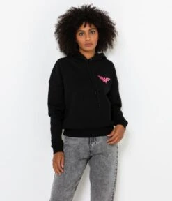 Sweat à Capuche femme Wonder woman Noir | Pull, Gilets Camaieu Femme -Vêtements Femme Soldes sweatc2a0c3a0 capuchec2a0femme wonderc2a0woman noir pull gilets camaieu femme 2