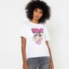 T-shirt printé femme Wonder woman 100% Coton. Blanc De Blanc | T-Shirts, Débardeurs Camaieu Femme