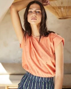 Teeshirt Avoine Peche | Tops & Tee-shirts Grace & Mila Femme -Vêtements Femme Soldes teeshirt avoine peche tops tee shirts grace mila femme 2