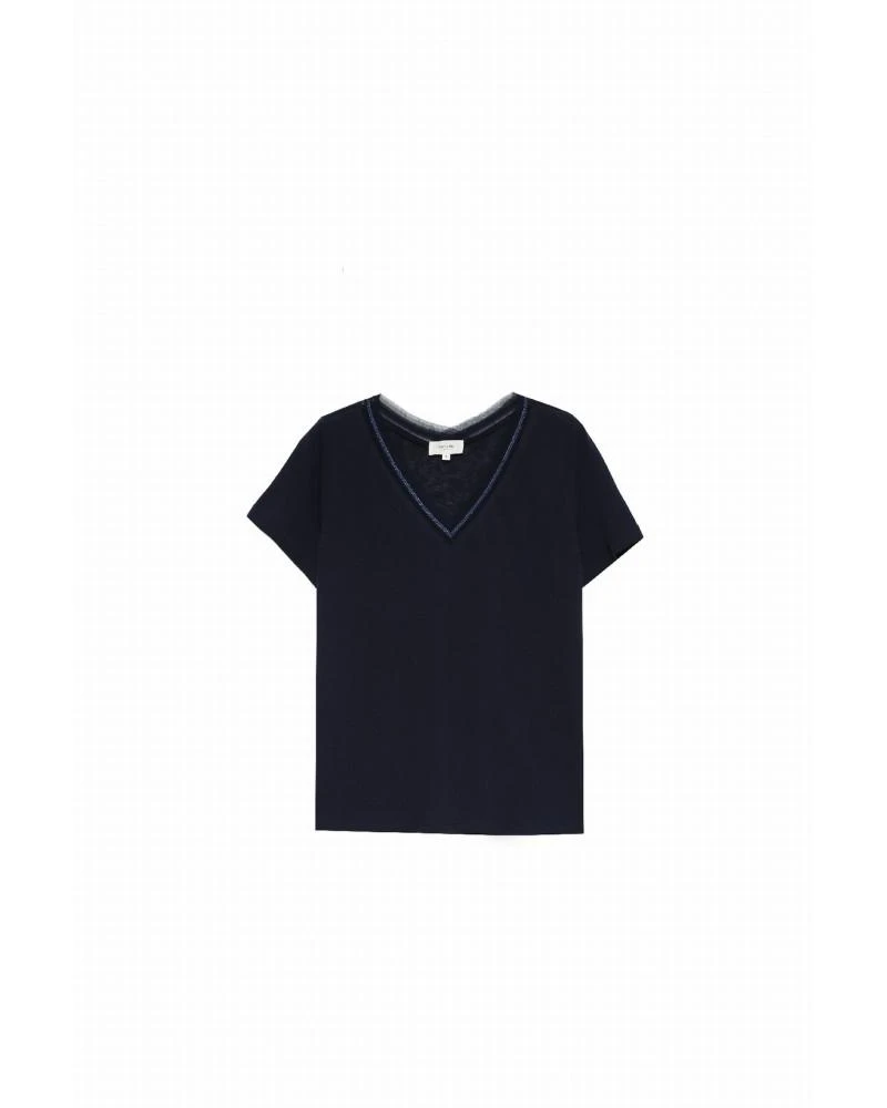 Teeshirt Camus Marine | Tops & Tee-shirts Grace & Mila Femme 4 Teeshirt Camus Marine | Tops & Tee-shirts Grace & Mila Femme – Image 2
