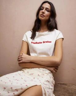 Teeshirt Candy Beige | Tops & Tee-shirts Grace & Mila Femme -Vêtements Femme Soldes teeshirt candy beige tops tee shirts grace mila femme 3