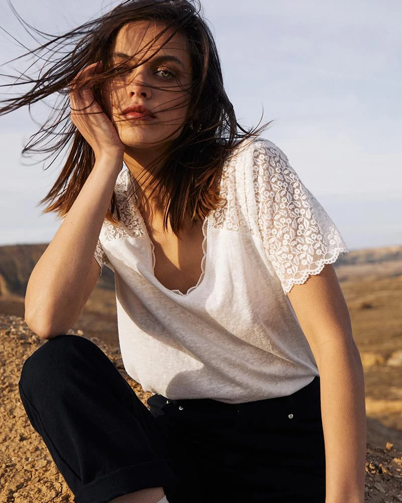 Teeshirt Caprice Ecru | Tops & Tee-shirts Grace & Mila Femme 3 Teeshirt Caprice Ecru | Tops & Tee-shirts Grace & Mila Femme