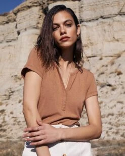 Teeshirt Ceres Taupe | Tops & Tee-shirts Grace & Mila Femme