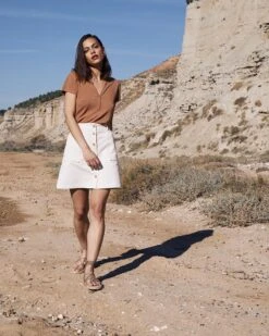 Teeshirt Ceres Taupe | Tops & Tee-shirts Grace & Mila Femme -Vêtements Femme Soldes teeshirt ceres taupe tops tee shirts grace mila femme 3