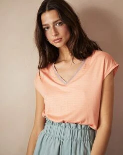 Teeshirt Corse Corail | Tops & Tee-shirts Grace & Mila Femme -Vêtements Femme Soldes teeshirt corse corail tops tee shirts grace mila femme 2