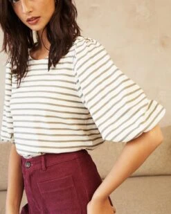 Teeshirt Denis Kaki | Tops & Tee-shirts Grace & Mila Femme -Vêtements Femme Soldes teeshirt denis kaki tops tee shirts grace mila femme 2