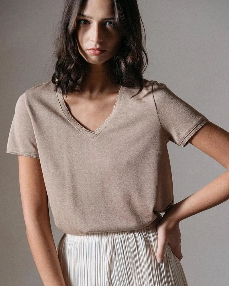 Teeshirt Dinard Or | Tops & Tee-shirts Grace & Mila Femme 4 Teeshirt Dinard Or | Tops & Tee-shirts Grace & Mila Femme – Image 2