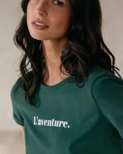 Teeshirt Dream Vert | Tops & Tee-shirts Grace & Mila Femme -Vêtements Femme Soldes teeshirt dream vert tops tee shirts grace mila femme 3