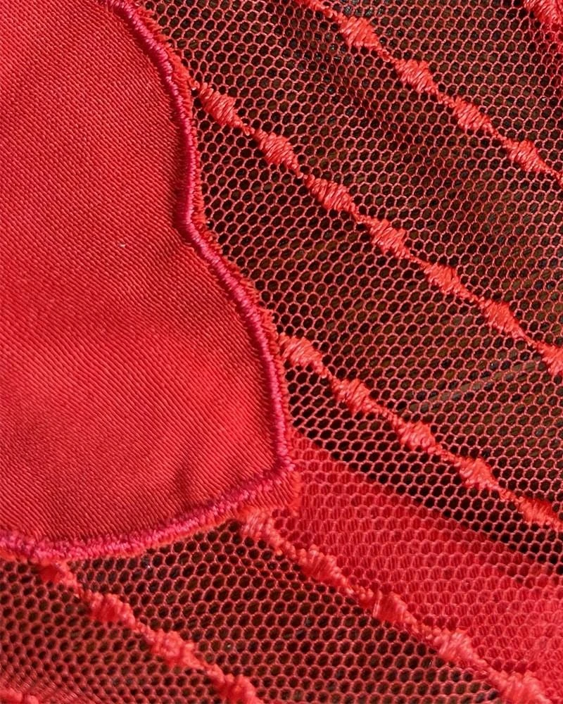 Top Asia Rouge | Tops & Tee-shirts Grace & Mila Femme 6 Top Asia Rouge | Tops & Tee-shirts Grace & Mila Femme – Image 4