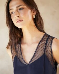 Top Aurelia Marine | Tops & Tee-shirts Grace & Mila Femme -Vêtements Femme Soldes top aurelia marine tops tee shirts grace mila femme 2