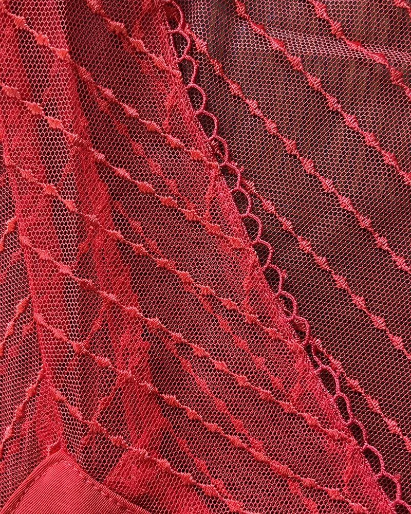 Top Aurelia Rouge | Tops & Tee-shirts Grace & Mila Femme 5 Top Aurelia Rouge | Tops & Tee-shirts Grace & Mila Femme – Image 3