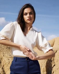 Top Carlson Beige | Tops & Tee-shirts Grace & Mila Femme