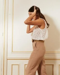 Top Citron Ecru | Tops & Tee-shirts Grace & Mila Femme -Vêtements Femme Soldes top citron ecru tops tee shirts grace mila femme 2