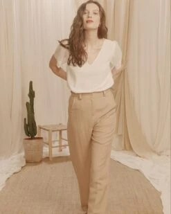 Top Clark Ecru | Tops & Tee-shirts Grace & Mila Femme 9 Top Clark Ecru | Tops & Tee-shirts Grace & Mila Femme -Vêtements Femme Soldes top clark ecru tops tee shirts grace mila femme 4