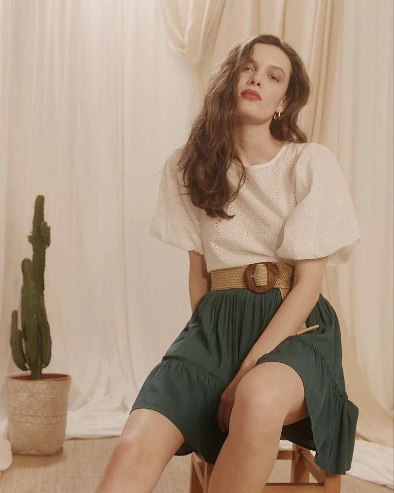 Top Clementin Ecru | Tops & Tee-shirts Grace & Mila Femme 3 Top Clementin Ecru | Tops & Tee-shirts Grace & Mila Femme