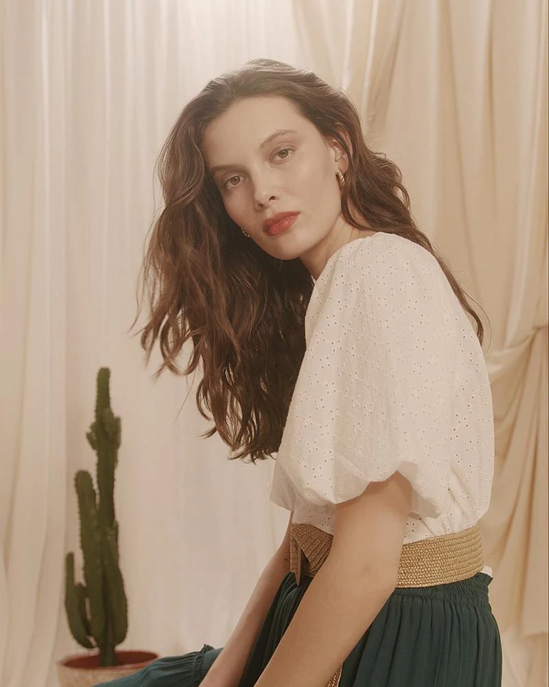 Top Clementin Ecru | Tops & Tee-shirts Grace & Mila Femme 4 Top Clementin Ecru | Tops & Tee-shirts Grace & Mila Femme – Image 2