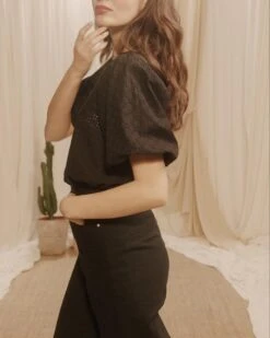 Top Clementin Noir | Tops & Tee-shirts Grace & Mila Femme