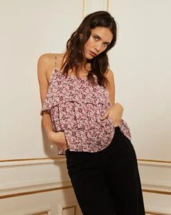 Top Clery Violet | Tops & Tee-shirts Grace & Mila Femme -Vêtements Femme Soldes top clery violet tops tee shirts grace mila femme 3