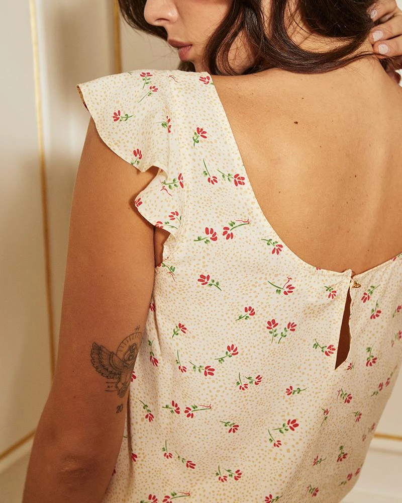 Top Colza Beige | Tops & Tee-shirts Grace & Mila Femme 3 Top Colza Beige | Tops & Tee-shirts Grace & Mila Femme