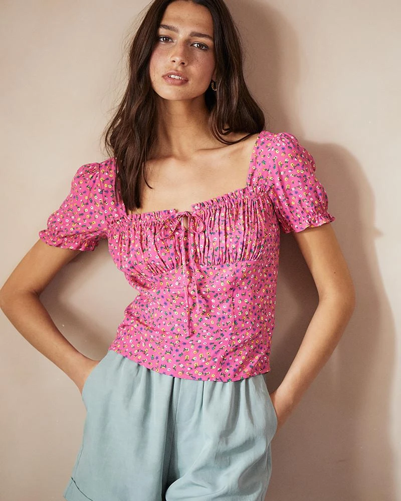 Top Conrad Rose | Tops & Tee-shirts Grace & Mila Femme 3 Top Conrad Rose | Tops & Tee-shirts Grace & Mila Femme