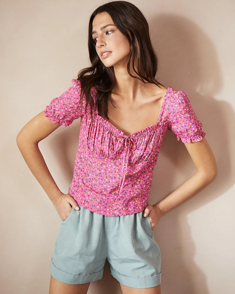 Top Conrad Rose | Tops & Tee-shirts Grace & Mila Femme 4 Top Conrad Rose | Tops & Tee-shirts Grace & Mila Femme – Image 2