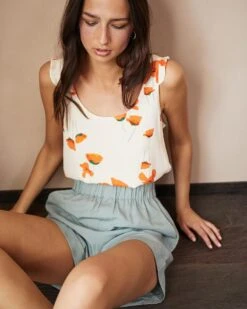 Top Cornelia Beige | Tops & Tee-shirts Grace & Mila Femme -Vêtements Femme Soldes top cornelia beige tops tee shirts grace mila femme 3