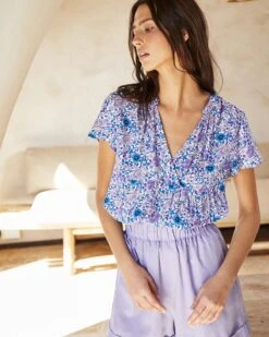 Top Corso Bleu | Tops & Tee-shirts Grace & Mila Femme -Vêtements Femme Soldes top corso bleu tops tee shirts grace mila femme 2