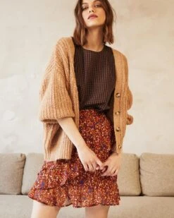 Top Dan Kaki | Tops & Tee-shirts Grace & Mila Femme -Vêtements Femme Soldes top dan kaki tops tee shirts grace mila femme 4