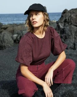 Top Dan Terracotta | Tops & Tee-shirts Grace & Mila Femme -Vêtements Femme Soldes top dan terracotta tops tee shirts grace mila femme 2