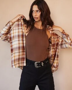 Top Dancing Chocolat | Tops & Tee-shirts Grace & Mila Femme -Vêtements Femme Soldes top dancing chocolat tops tee shirts grace mila femme 3