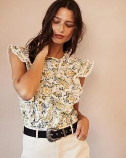 Top Diary Beige | Tops & Tee-shirts Grace & Mila Femme -Vêtements Femme Soldes top diary beige tops tee shirts grace mila femme 3