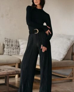 Top Doherty Noir | Tops & Tee-shirts Grace & Mila Femme -Vêtements Femme Soldes top doherty noir tops tee shirts grace mila femme 2