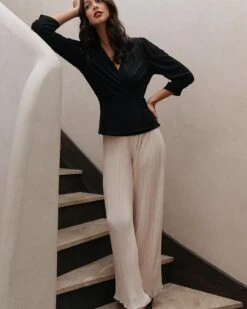 Top Dorinda Noir | Tops & Tee-shirts Grace & Mila Femme 10 Top Dorinda Noir | Tops & Tee-shirts Grace & Mila Femme -Vêtements Femme Soldes top dorinda noir tops tee shirts grace mila femme 3