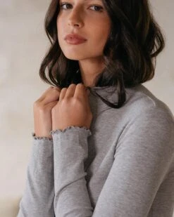 Top Dublin Gris Clair | Tops & Tee-shirts Grace & Mila Femme -Vêtements Femme Soldes top dublin gris clair tops tee shirts grace mila femme 3