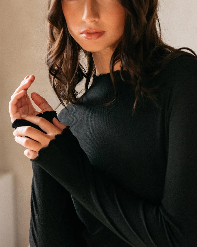 Top Dublin Noir | Tops & Tee-shirts Grace & Mila Femme 3 Top Dublin Noir | Tops & Tee-shirts Grace & Mila Femme