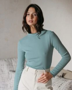 Top Dublin Vert | Tops & Tee-shirts Grace & Mila Femme -Vêtements Femme Soldes top dublin vert tops tee shirts grace mila femme 2