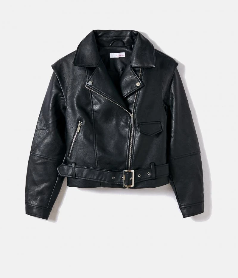 Veste Biker Femme Faux Cuir Noir | Manteaux,Doudounes Camaieu Femme 8 Veste Biker Femme Faux Cuir Noir | Manteaux,Doudounes Camaieu Femme – Image 6