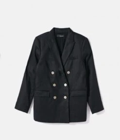 Veste Blazer Double Boutonnage Femme Noir | Vestes, Blazers Camaieu Femme -Vêtements Femme Soldes veste blazer double boutonnage femme noir vestes blazers camaieu femme 7