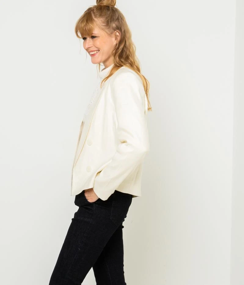 Veste Blazer Femme Papyrus | Vestes, Blazers Camaieu Femme 8 Veste Blazer Femme Papyrus | Vestes, Blazers Camaieu Femme – Image 6