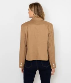 Veste Blazer Femme Tanin | Vestes, Blazers Camaieu Femme -Vêtements Femme Soldes veste blazer femme tanin vestes blazers camaieu femme 3