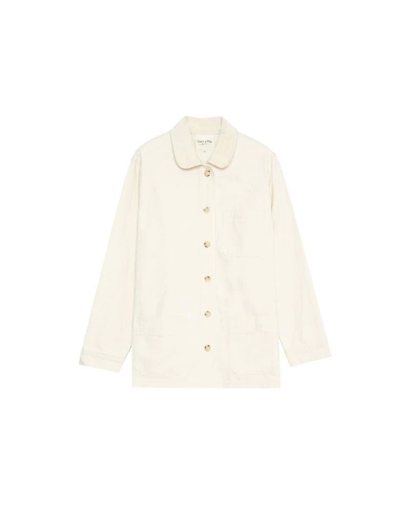 Veste Deborah Ecru | Vestes & Manteaux Grace & Mila Femme 7 Veste Deborah Ecru | Vestes & Manteaux Grace & Mila Femme – Image 5