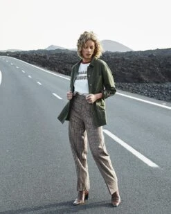 Veste Deborah Kaki | Vestes & Manteaux Grace & Mila Femme -Vêtements Femme Soldes veste deborah kaki vestes manteaux grace mila femme 3