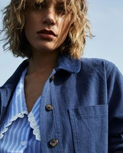 Veste Deborah Marine | Vestes & Manteaux Grace & Mila Femme -Vêtements Femme Soldes veste deborah marine vestes manteaux grace mila femme 4