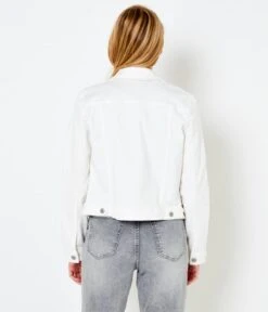 Veste En Jean Blanc Femme Waterless Process Blanc | Vestes, Blazers Camaieu Femme -Vêtements Femme Soldes veste en jean blanc femme waterless process blanc vestes blazers camaieu femme 3