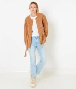 Veste Saharienne Toile De Coton Recyclé Brown Sugar | Vestes, Blazers Camaieu Femme -Vêtements Femme Soldes veste saharienne toile de coton recyclc3a9 brown sugar vestes blazers camaieu femme 6