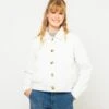 Veste Velours Côtelée Femme Marshmallow | Vestes, Blazers Camaieu Femme
